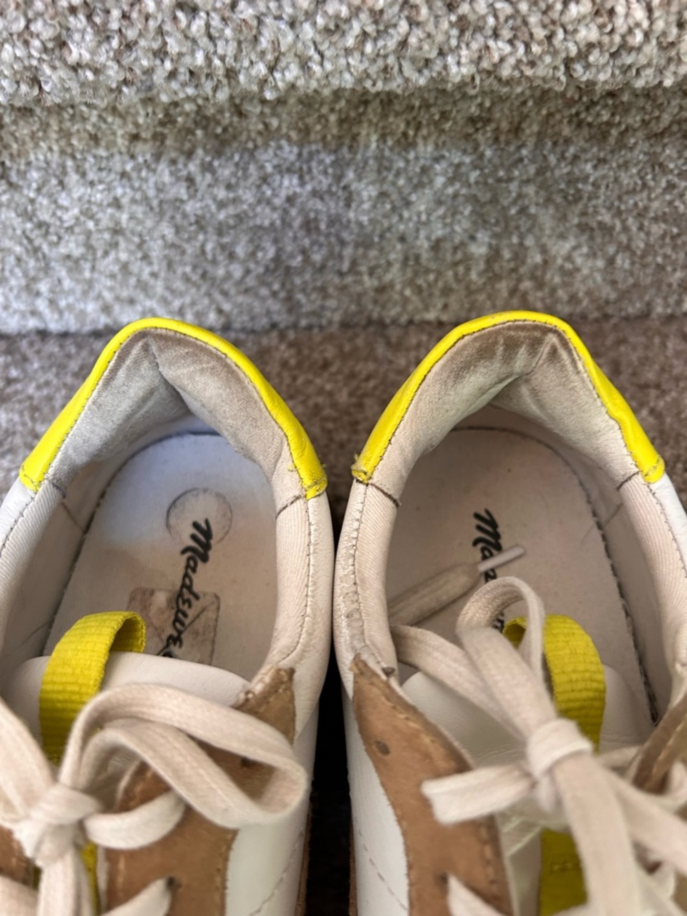 Madewell KickOff Trainer Sneaker. Suede leather and neon. Comfort. Classic. Prep - Picture 6 of 13